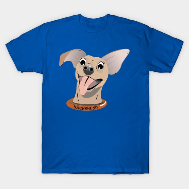 Dachshund Puppy T-Shirt by Kanom-Tom